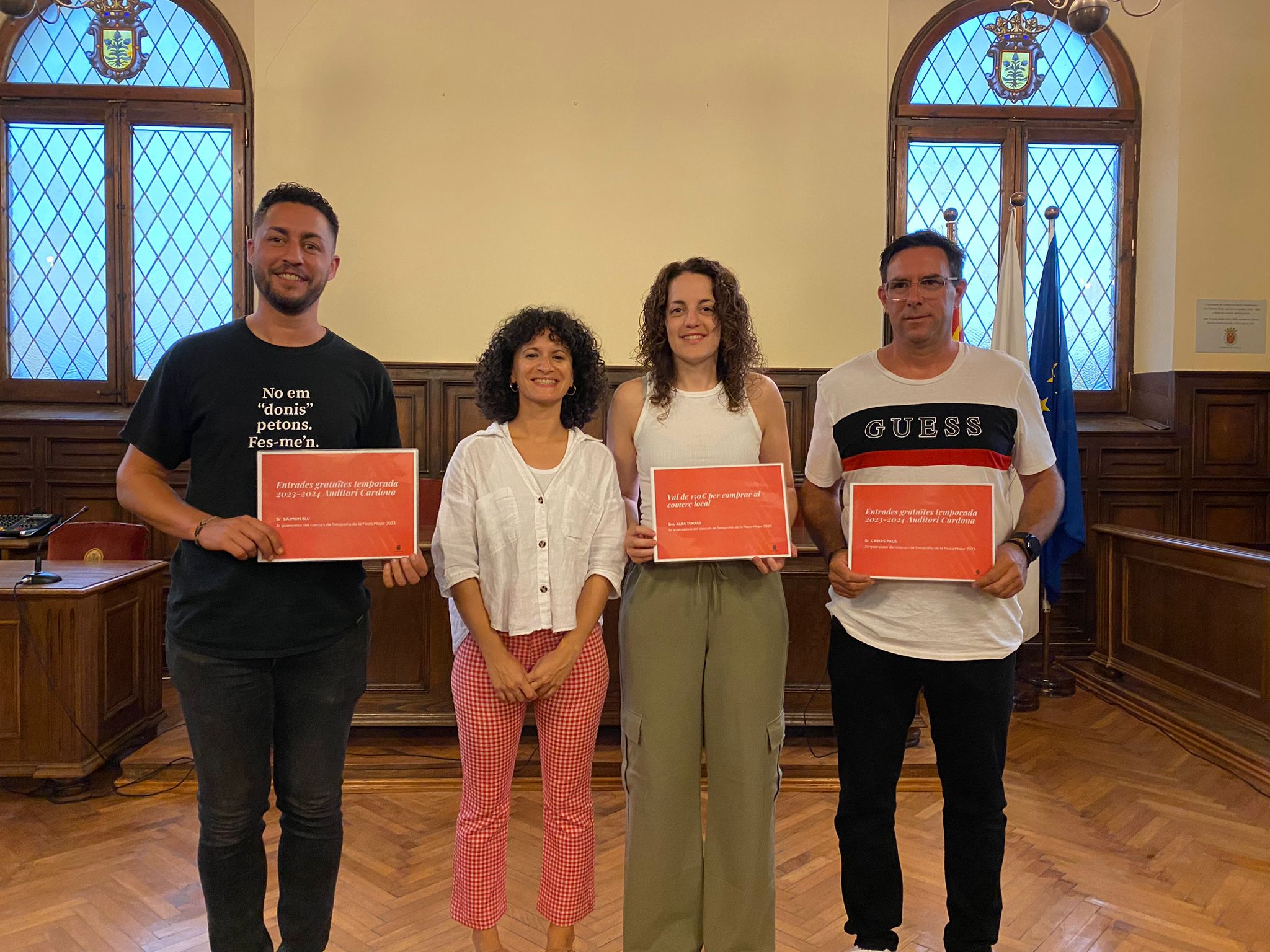 Alba Torres, Carles Palà i Simón Montoya, els tres guanyadors del concurs de fotografia de Festa Major 2023