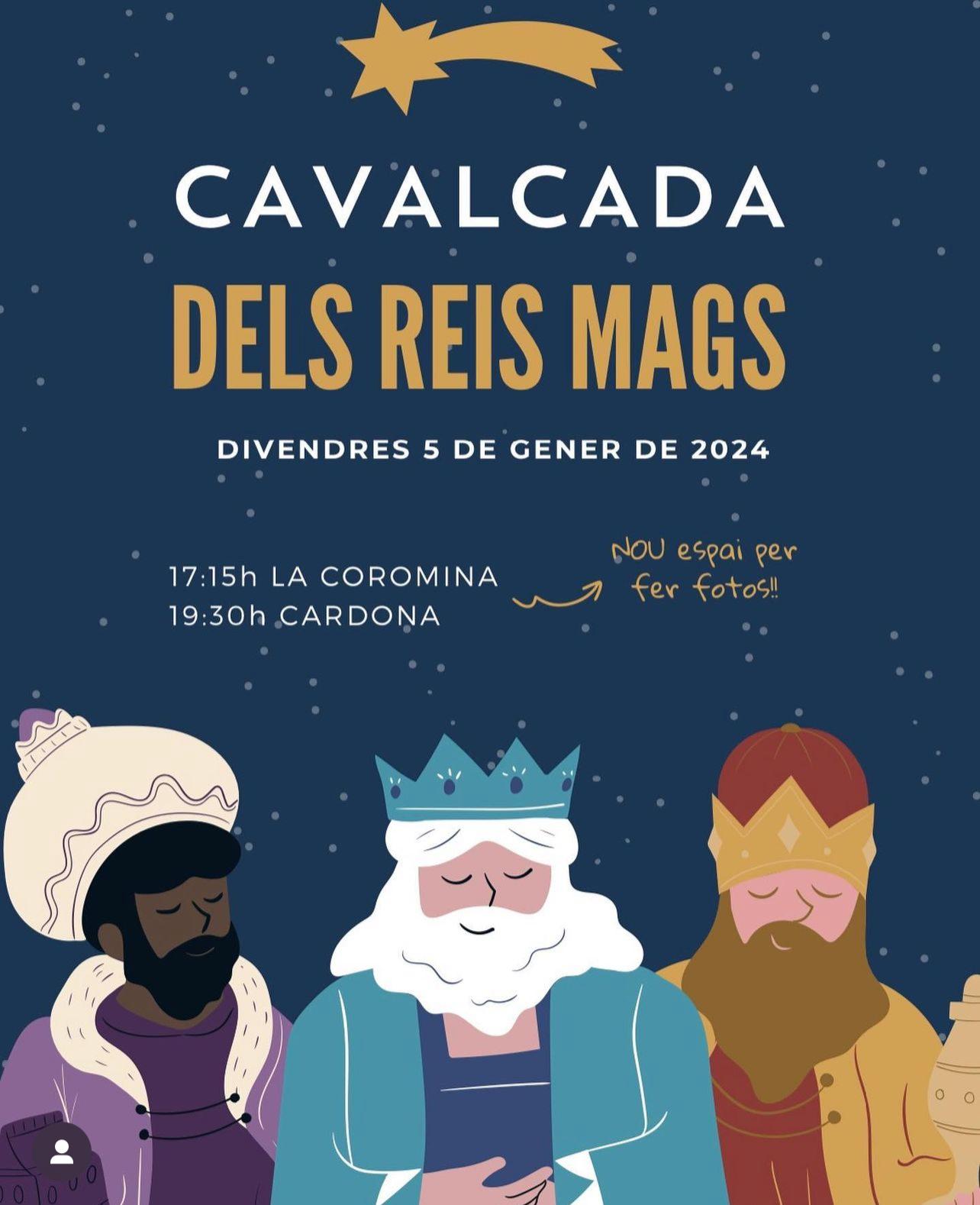 Els Reis Mags d'Orient arriben divendres a Cardona: consulta aquí els horaris