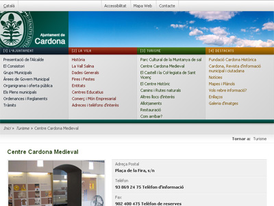 La nova pàgina web de l'Ajuntament de Cardona, una de les més accessibles