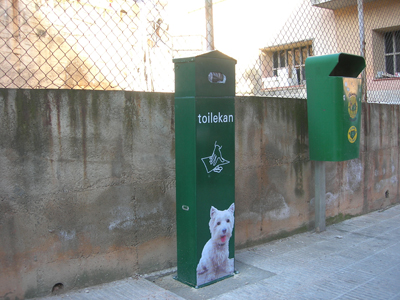 L'Ajuntament instalola 7 contenidors per a recollir les deposicions dels gossos