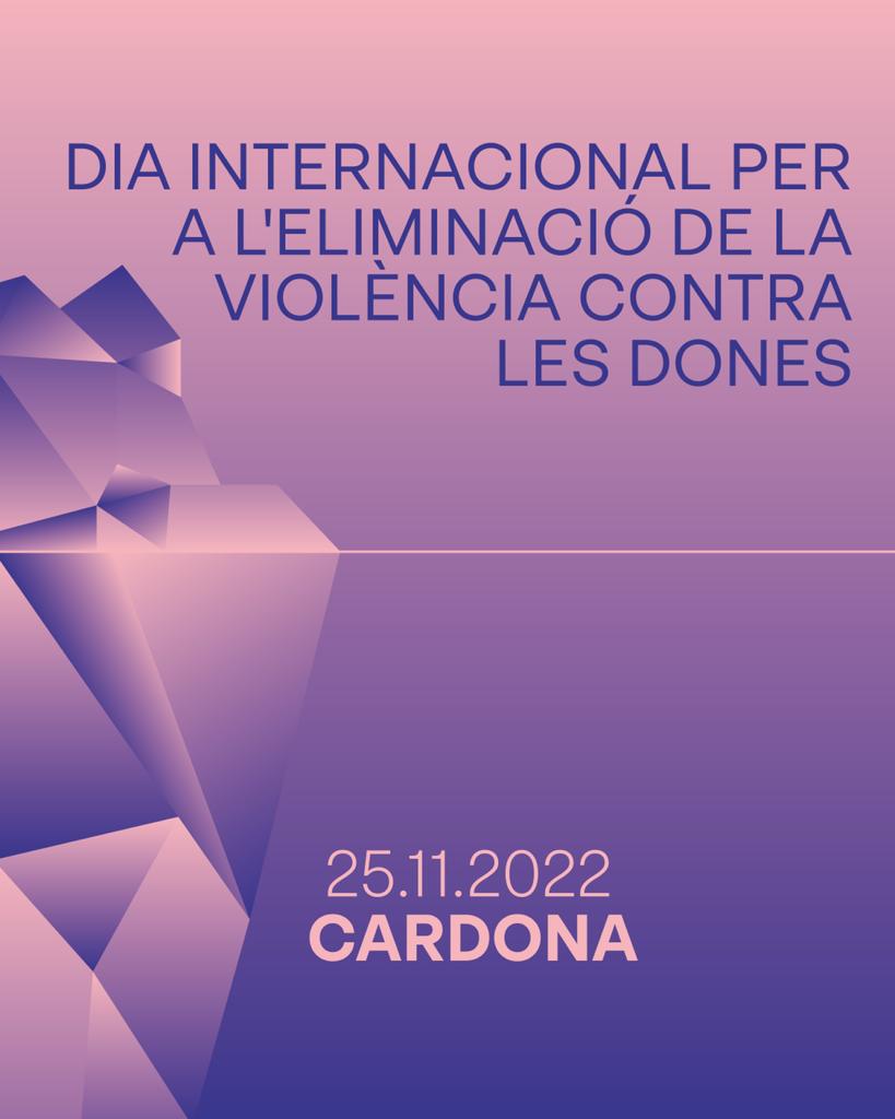Cardona s'organitza per visibilitzar el dia internacional per a l'eliminació de la violència contra les dones